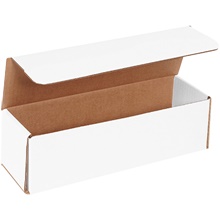 11 1/2 x 3 1/2 x 3 1/2" White Corrugated Mailers image