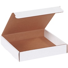 7 3/8 x 7 3/8 x 1 3/8" White Literature Mailers image