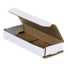 6 1/2 x 2 1/2 x 1" White Corrugated Mailers image