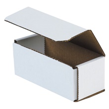 6 x 2 1/2 x 2 3/8" White Corrugated Mailers image