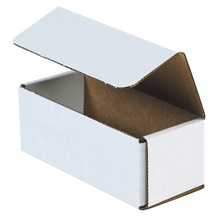 6 1/2 x 2 3/4 x 2 1/2" White Corrugated Mailers image