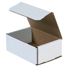 6 1/2 x 4 1/2 x 2 1/2" White Corrugated Mailers image