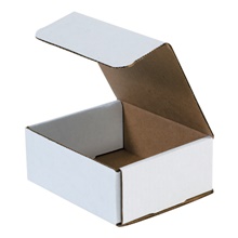 6 3/16 x 5 3/8 x 2 1/2" White Corrugated Mailers image