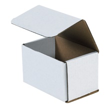 5 1/2 x 3 1/2 x 3 1/2" White Corrugated Mailers image