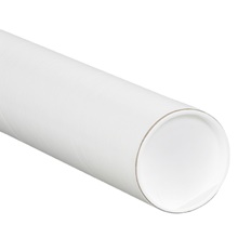 4 x 18" White Tubes with Caps image