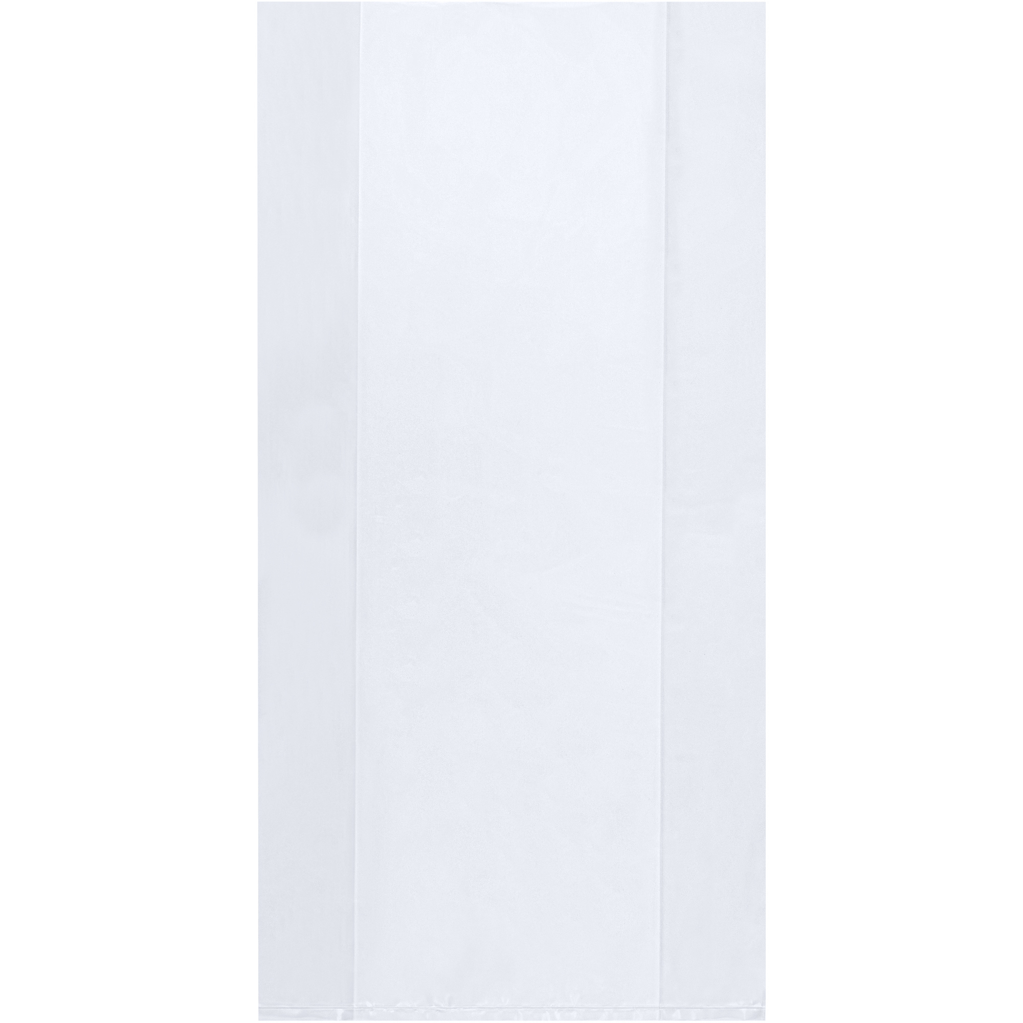 5 1/4 x 2 1/4 x 15" 1 1/2 Mil Gusseted Poly Bags (1000/Case) image