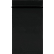 2 x 3" - 2 Mil Black Reclosable Poly Bags image