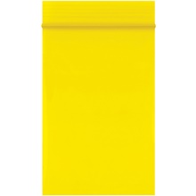 2 x 3" - 2 Mil Yellow Reclosable Poly Bags image