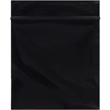 3 x 3" - 2 Mil Black Reclosable Poly Bags image