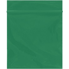 3 x 3" - 2 Mil Green Reclosable Poly Bags image