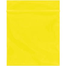 3 x 3" - 2 Mil Yellow Reclosable Poly Bags image