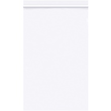 5 x 8" - 2 Mil White Reclosable Poly Bags image