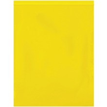 12 x 15" - 2 Mil Yellow Reclosable Poly Bags image