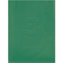 9 x 12" - 2 Mil  Green Flat Poly Bags image