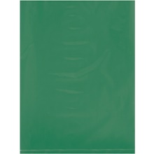 9 x 12" - 2 Mil  Green Flat Poly Bags image