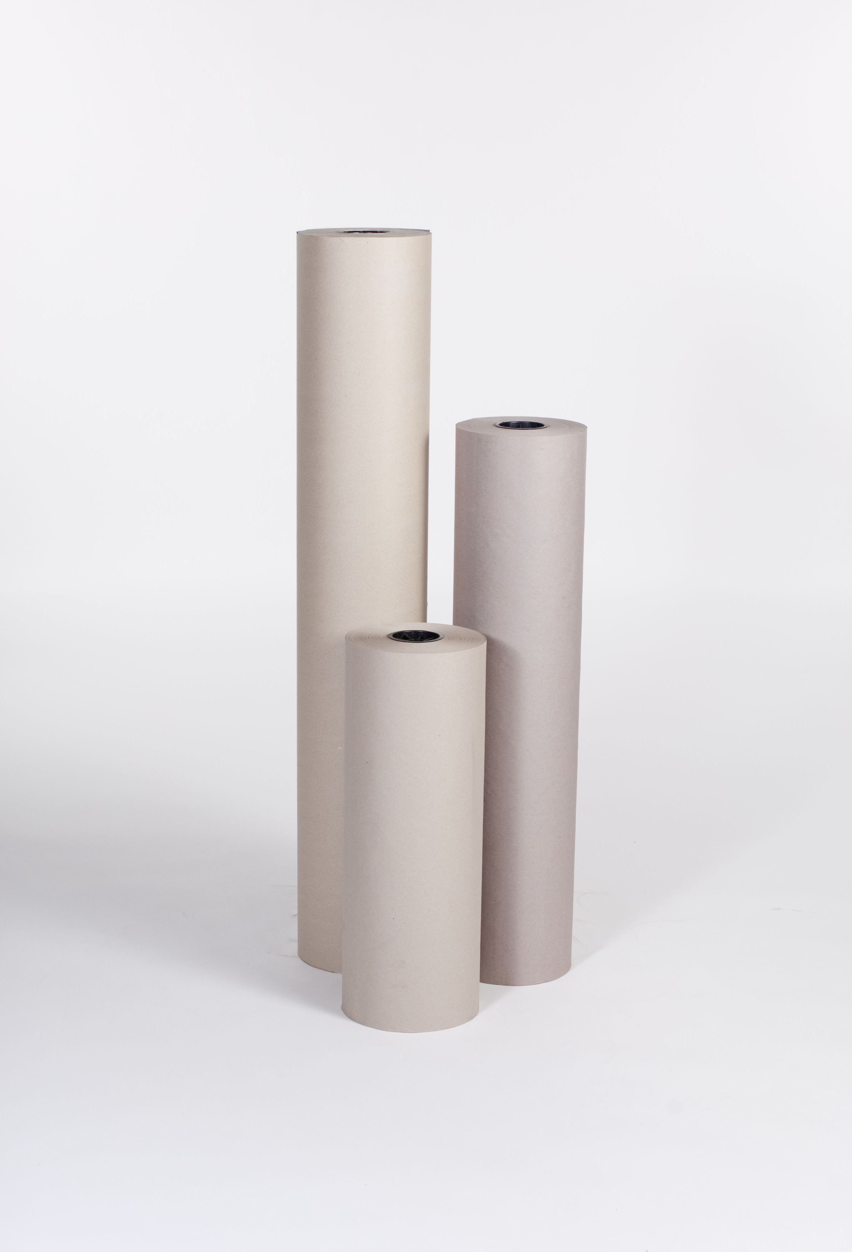 24" 50# Grey Bogus Kraft Paper Roll image