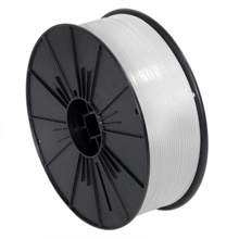 5/32" x 7000' White Plastic Twist Tie Spool image