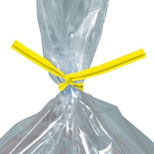 10 x 5/32" Yellow Plastic Twist Ties image