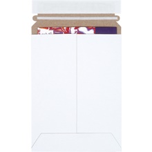 6 x 8" White Self-Seal Stayflats Plus® Mailers image