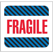 4 x 4" - "Fragile" Labels image