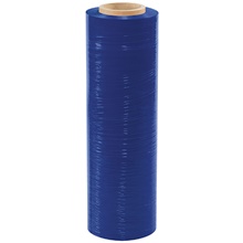 18" x  80 Gauge x 1500' Blue Cast Hand Stretch Film image