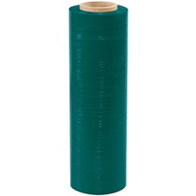 18" x  80 Gauge x 1500' Green Cast Hand Stretch Film image