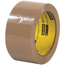 2" x 55 yds. Tan Scotch® Box Sealing Tape 371 image