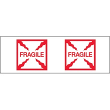 2" x 55 yds. - "Fragile (Box)" Tape Logic® Messaged Carton Sealing Tape image