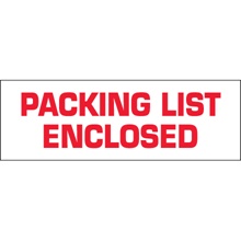 2" x 55 yds. - "Packing List Enclosed" Tape Logic® Messaged Carton Sealing Tape image