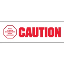 2" x 110 yds. - "Caution - If Seal Is Broken..." Tape Logic® Messaged Carton Sealing Tape image