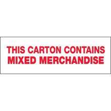 2" x 110 yds. - "Mixed Merchandise" (6 Pack) Tape Logic® Messaged Carton Sealing Tape image