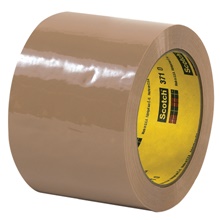 3" x 110 yds. Tan Scotch® Box Sealing Tape 371 image