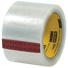 3" x 55 yds. Clear Scotch® Box Sealing Tape 375 image