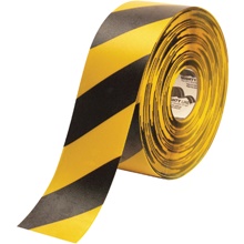 4" x 100' Yellow/Black Mighty Line™ Deluxe Safety Tape image