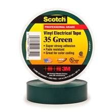 3/4" x 66' Green (10 Pack) Scotch® Vinyl Color Coding Electrical Tape 35 image