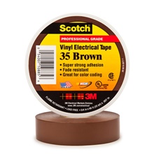 3/4" x 66' Brown (10 Pack) Scotch® Vinyl Color Coding Electrical Tape 35 image