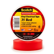 3/4" x 66' Red (10 Pack) Scotch® Vinyl Color Coding Electrical Tape 35 image