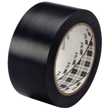 2" x 36 yds. Black 3M General Purpose Vinyl Tape 764 image