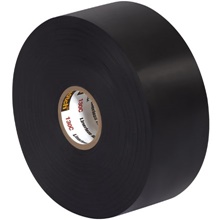 1 1/2" x 30' Black Scotch® Linerless Rubber Splicing Tape 130C image