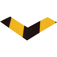 6" x 6" x 2" Yellow/Black Mighty Line™ Deluxe Safety Tape Angles image