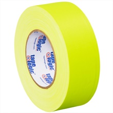 2" x 50 yds. Fluorescent Yellow Tape Logic® 11 Mil Gaffers Tape image