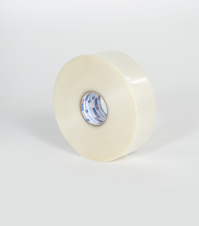 3" x 1000 yds. 2.2 Mil Medium Grade Clear Hot Melt Carton Sealing Tape (4/Case) image