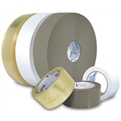 3" x 1500 yds. 1.9 Mil Medium Grade Clear Hot Melt Carton Sealing Tape (4/Case) image