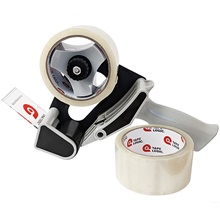 TAPE LOGIC® 2" x 55 Clear 2-Roll Dispenser Combo image