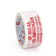 2" x 55 yds. - "Stop If Seal Is Broken..." Tape Logic® Messaged Carton Sealing Tape image