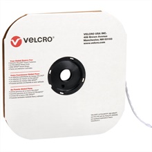 3/8" - Hook - White VELCRO® Brand Tape - Individual Dots image
