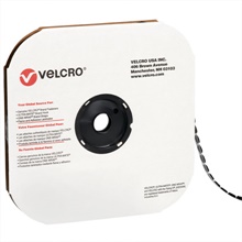 7/8" - Loop - Black VELCRO® Brand Tape - Individual Dots image