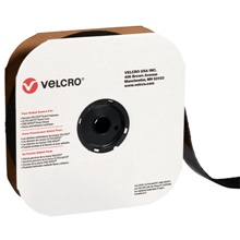 4" x 75' - Hook - Black VELCRO® Brand Tape - Individual Strips image