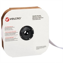 2" x 75' - Hook - White VELCRO® Brand Tape - Individual Strips image
